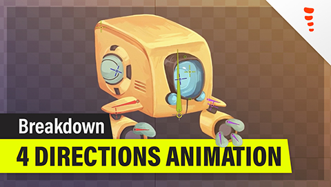 Spine Breakdown – 4 Directions Animation