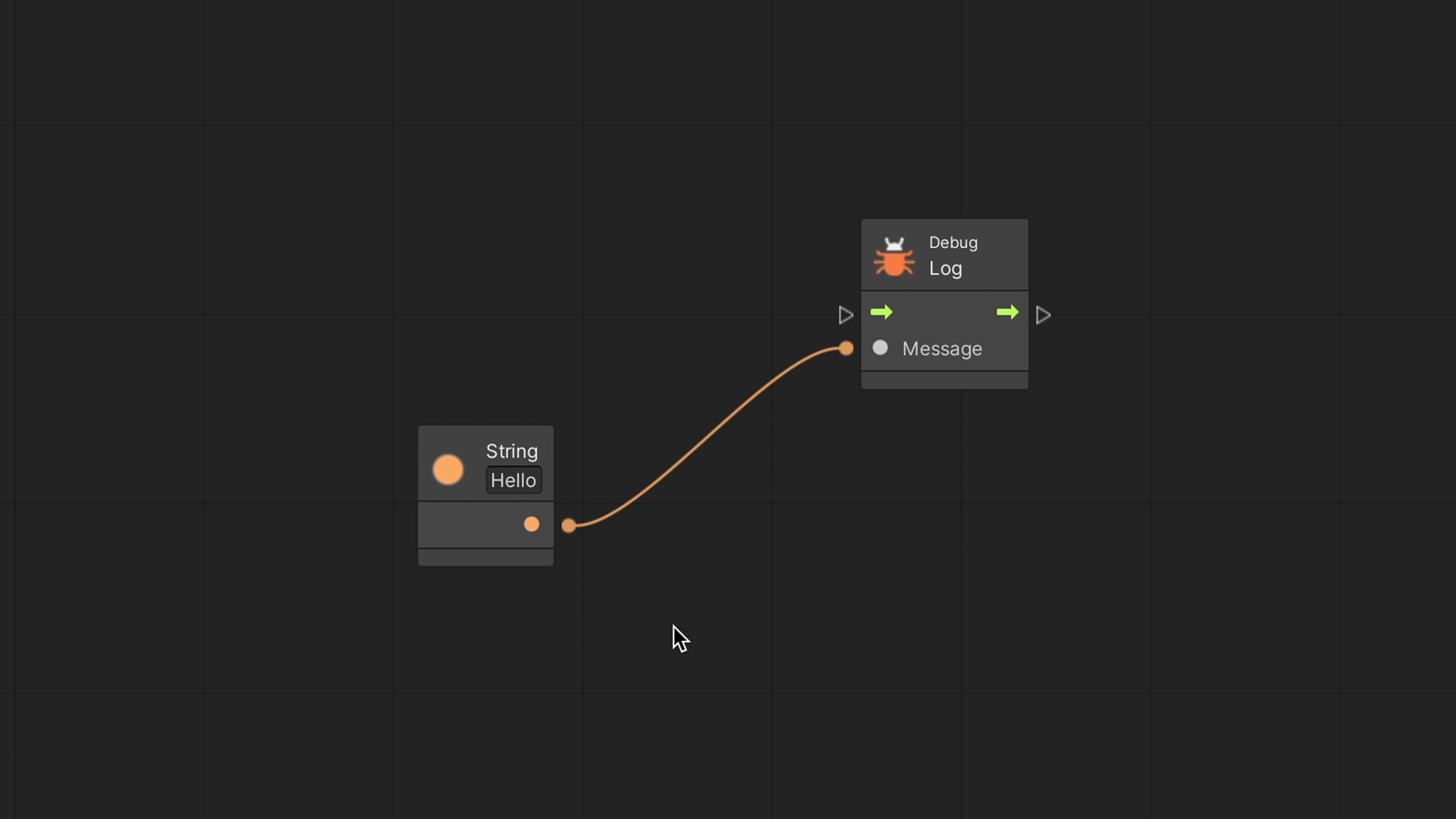 Unity Visual Scripting – Debug Log node