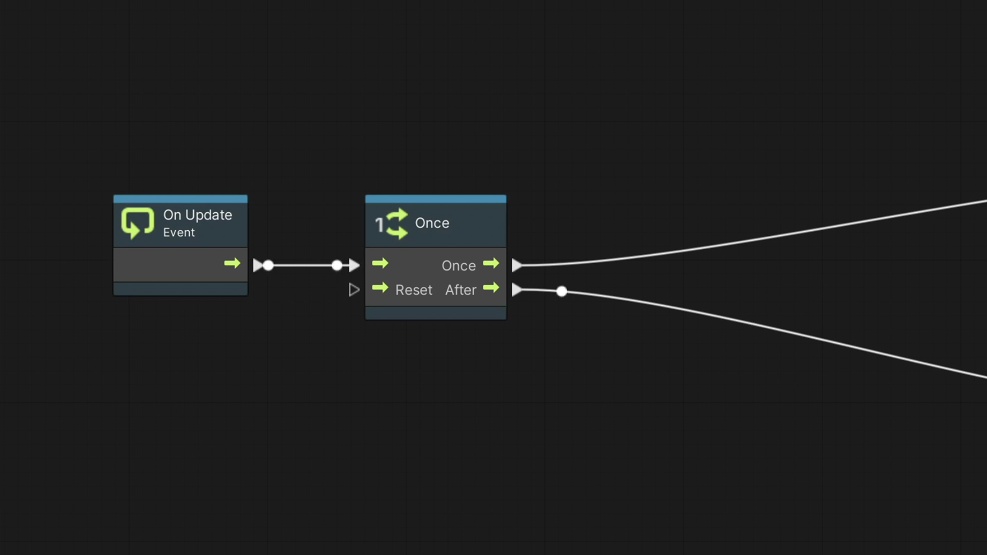 Unity Visual Scripting – Once node