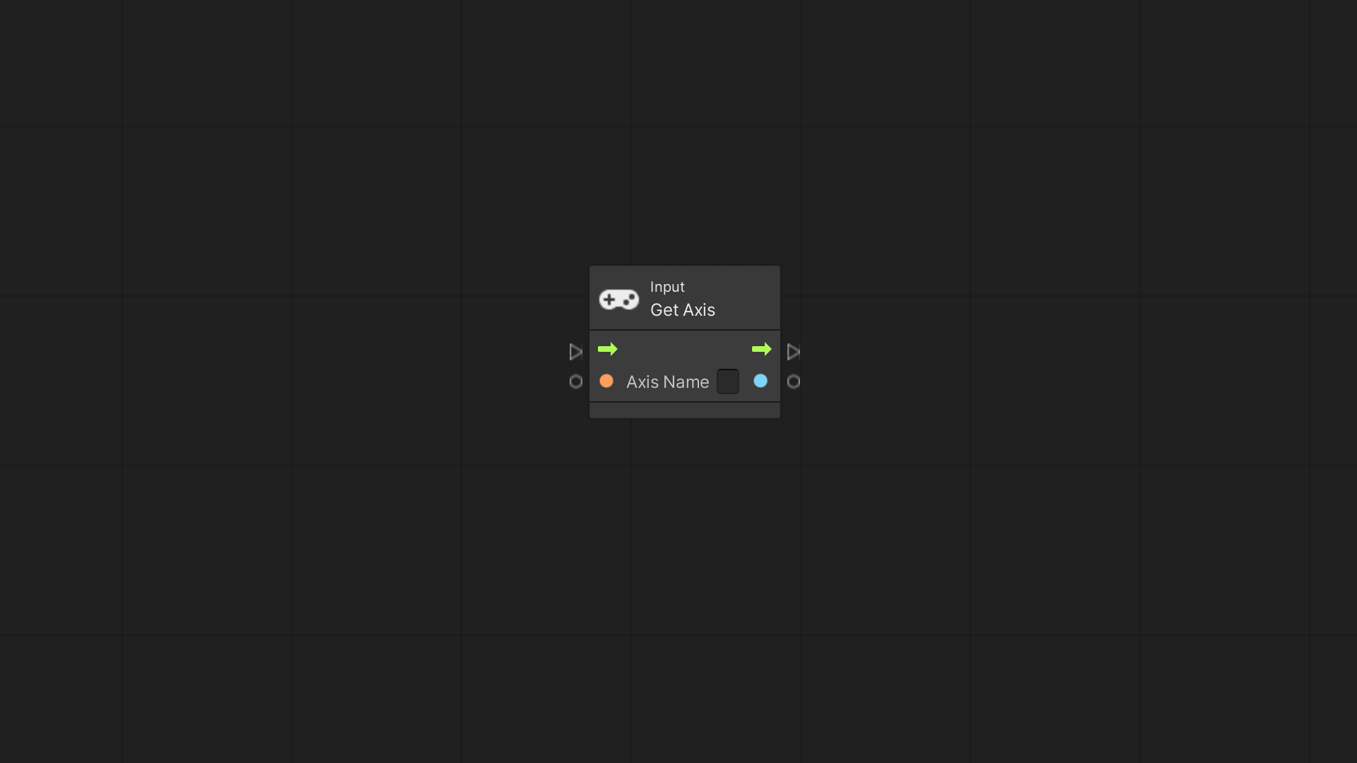Unity Visual Scripting – Get Axis node