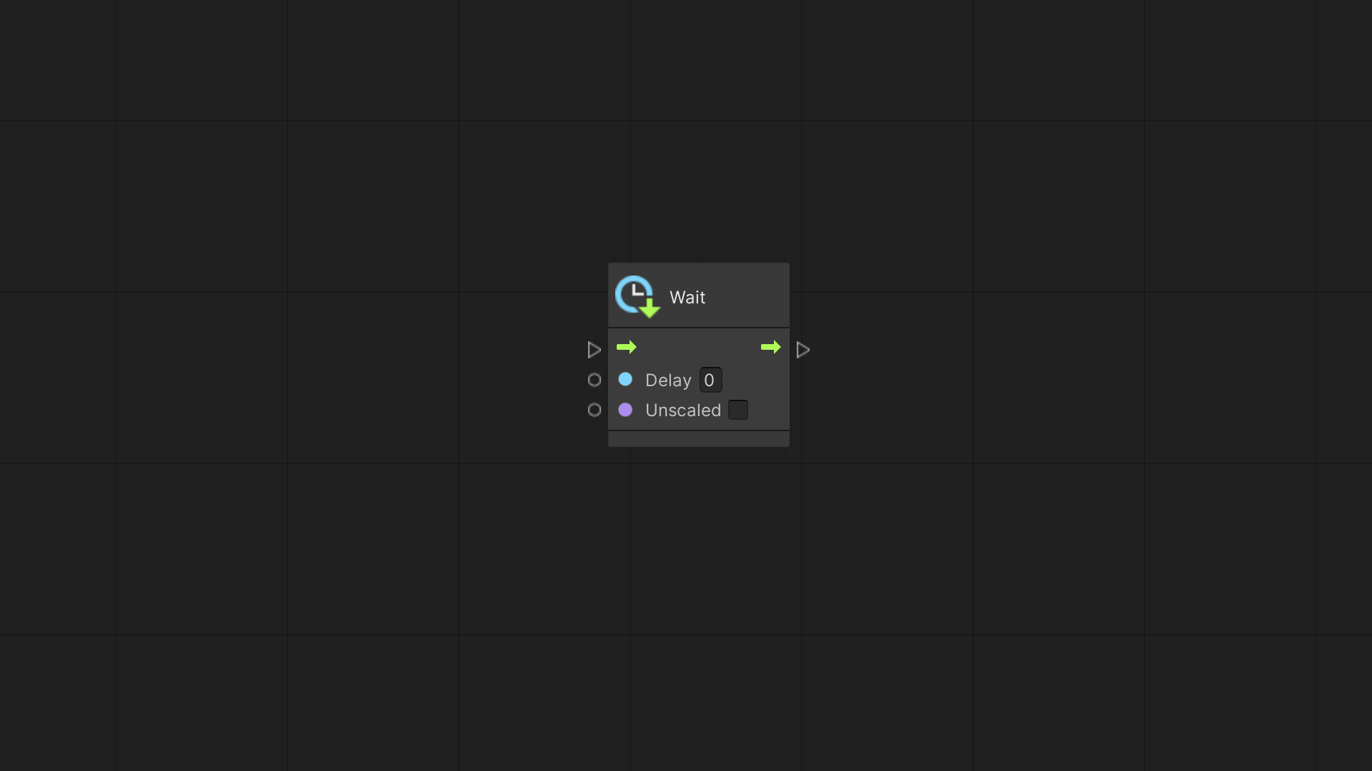 Unity Visual Scripting – Wait node