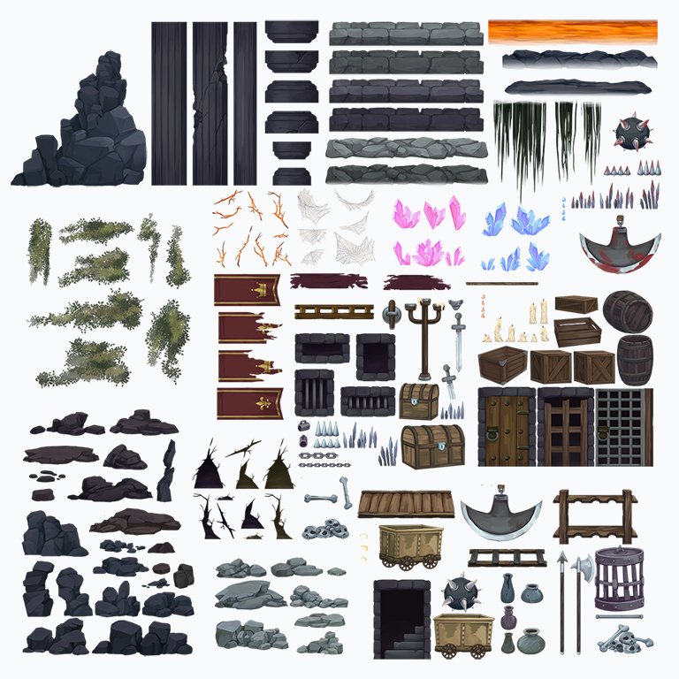 Dungeon Pack – Game Assets Sprites