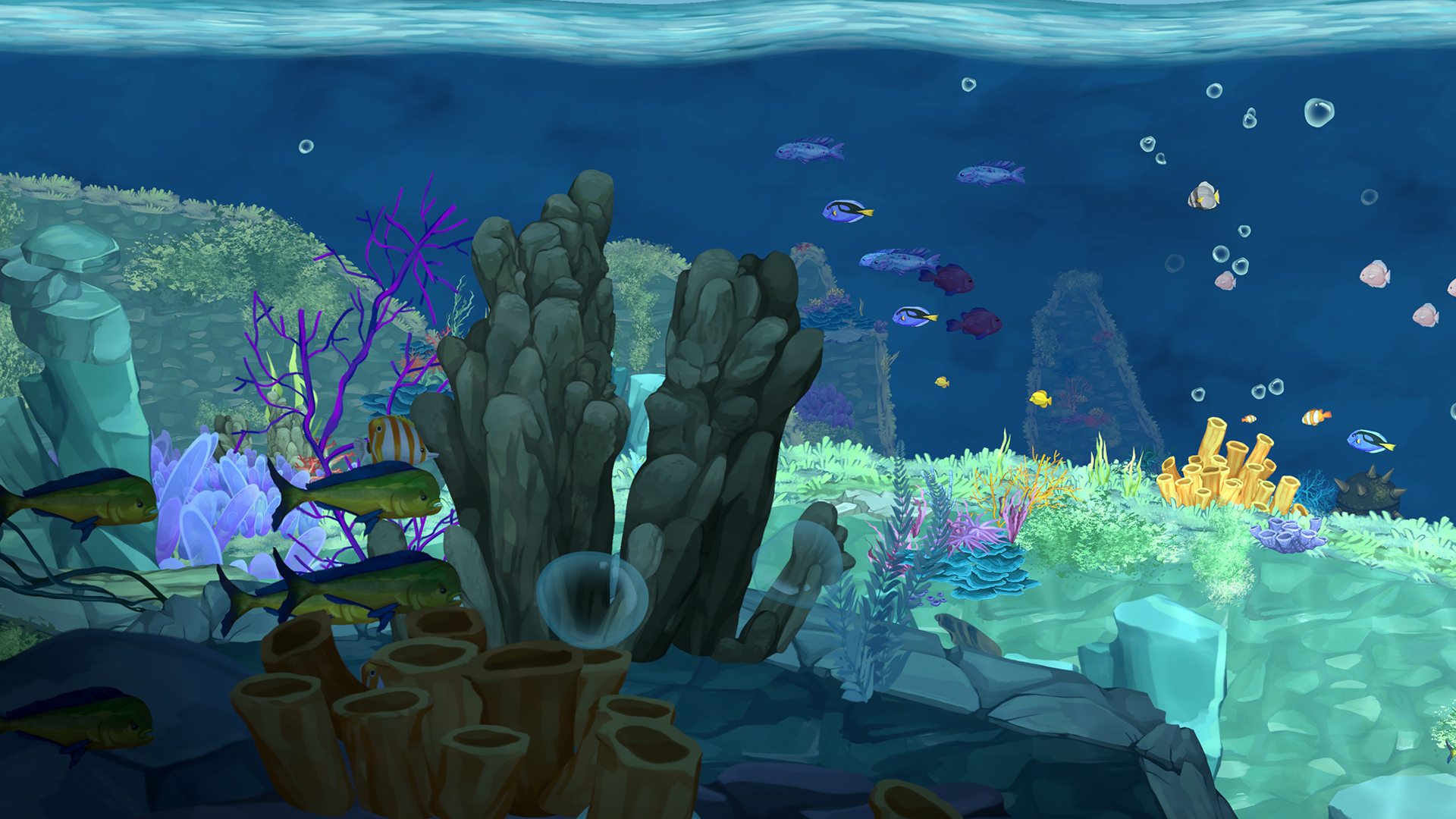 Free Underwater World 2D Game Objects 